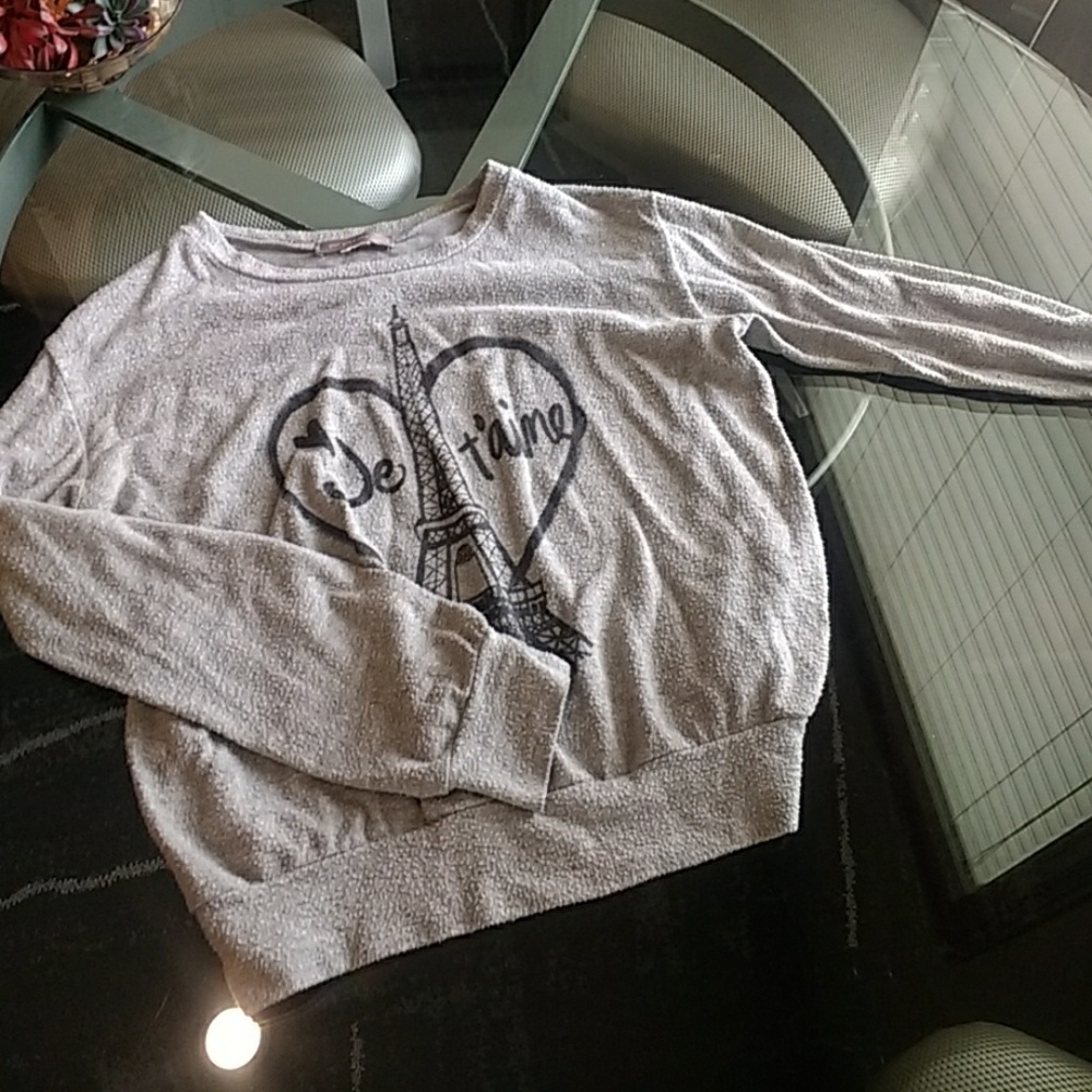 Fuzzy paris sweater